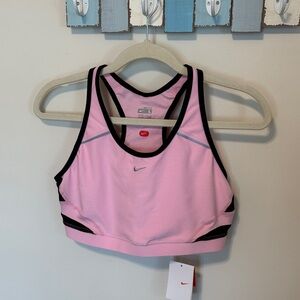 Nike Fit Women’s Pink and Black Sports Bra / Size L / Brand NWT
